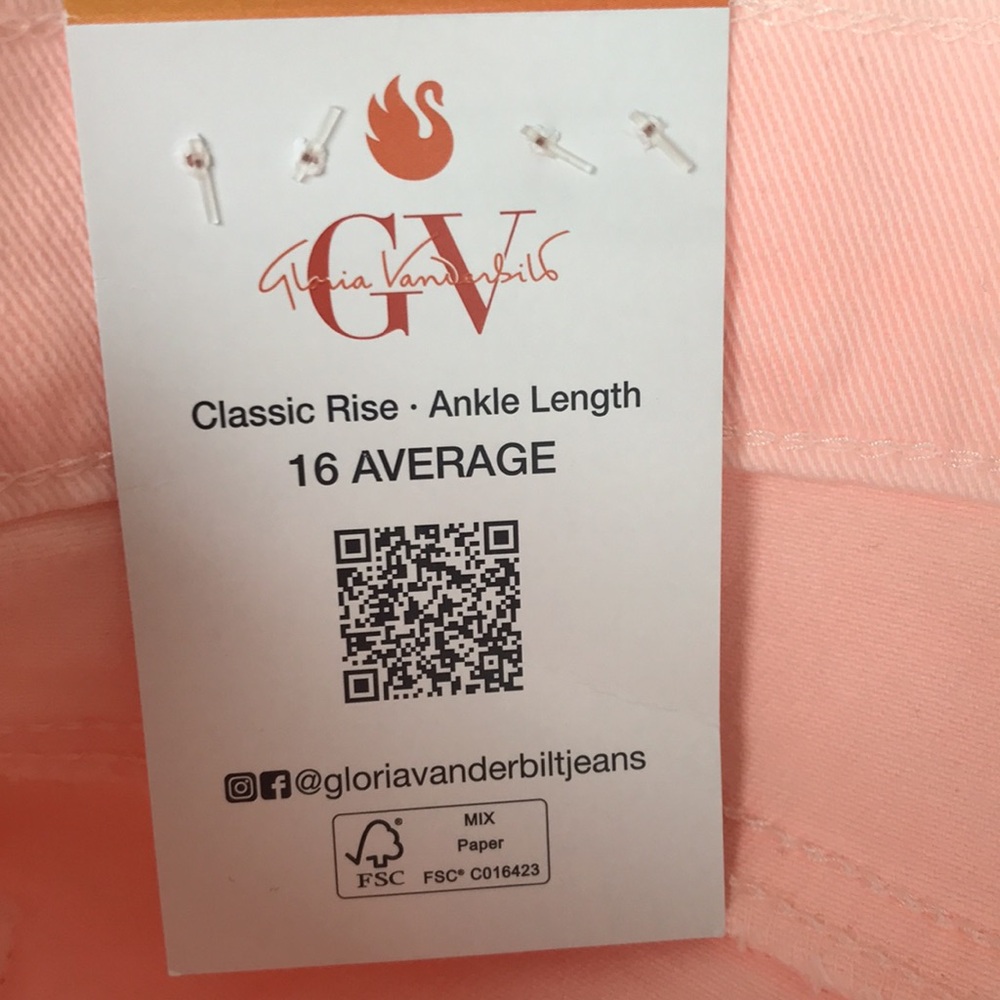 NEW Gloria Vanderbilt Amanda Sunkissed Ankle Jeans - Picture 6 of 8